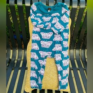 Tea Collection teal 18-24month butterfly romper
